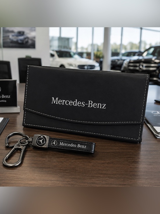 Other - ✨ Mercedes-Benz Keychain + Document Holder | Dealership Style 🖤🚘